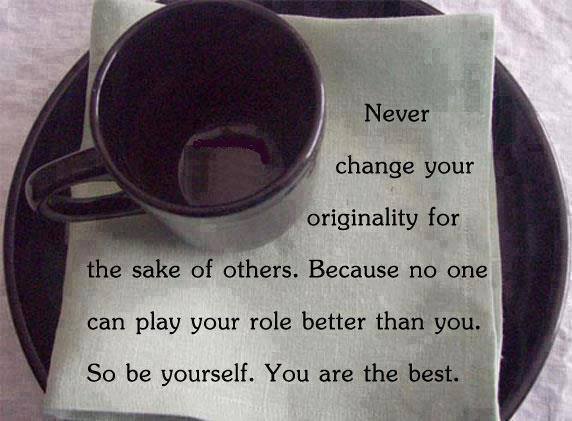 Great morning to be yourself! Because you ARE THE BEST!